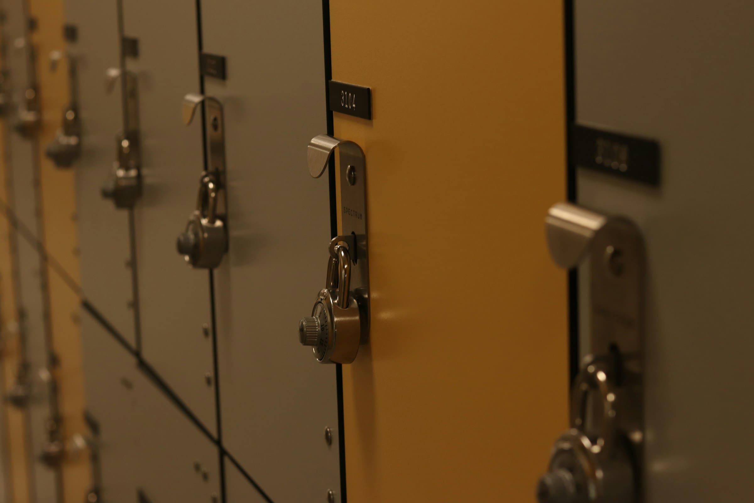 A photo of lockers at a school.