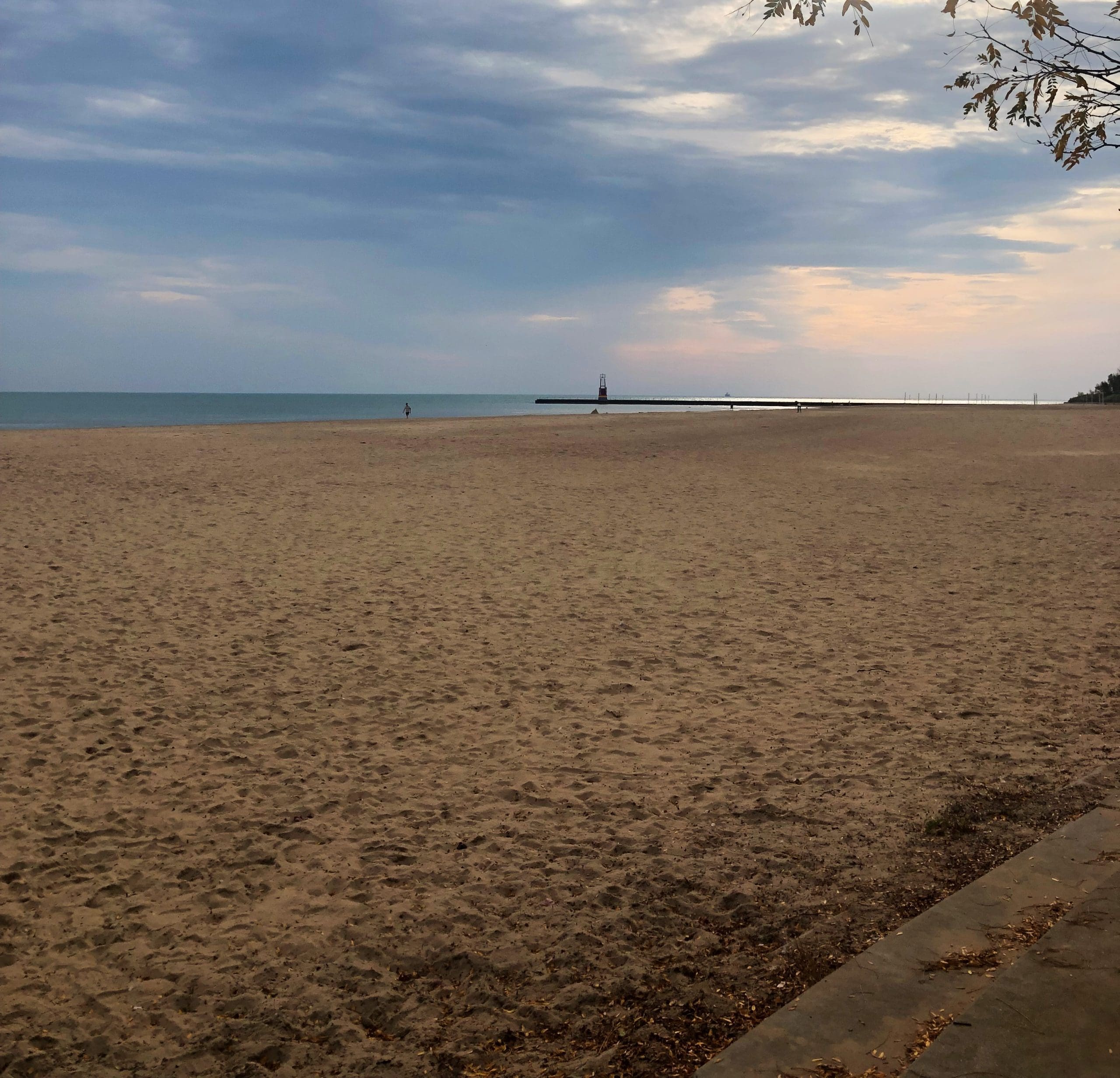 An image of Montrose Beach in Chicago.